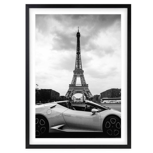Wall Art's Lambo Paris Large 105cm x 81cm Framed A1 Art Print